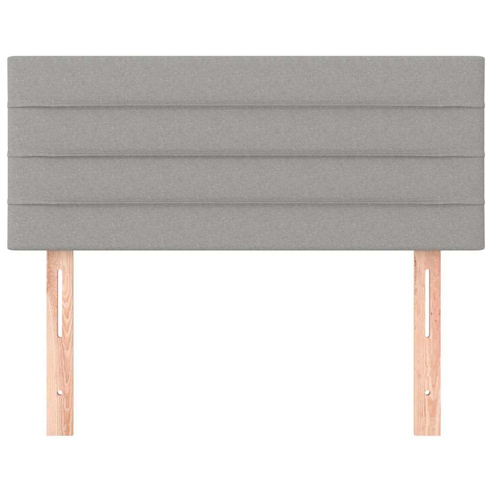 Tăblie de pat, gri deschis, 90x5x78/88 cm, textil - WALTI WALTI