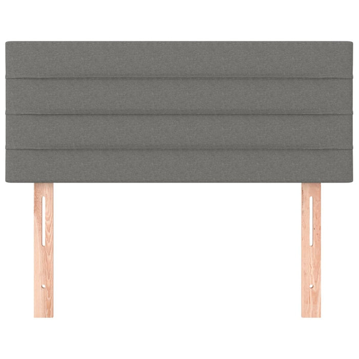 Tăblie de pat, gri închis, 90x5x78/88 cm, textil - WALTI WALTI