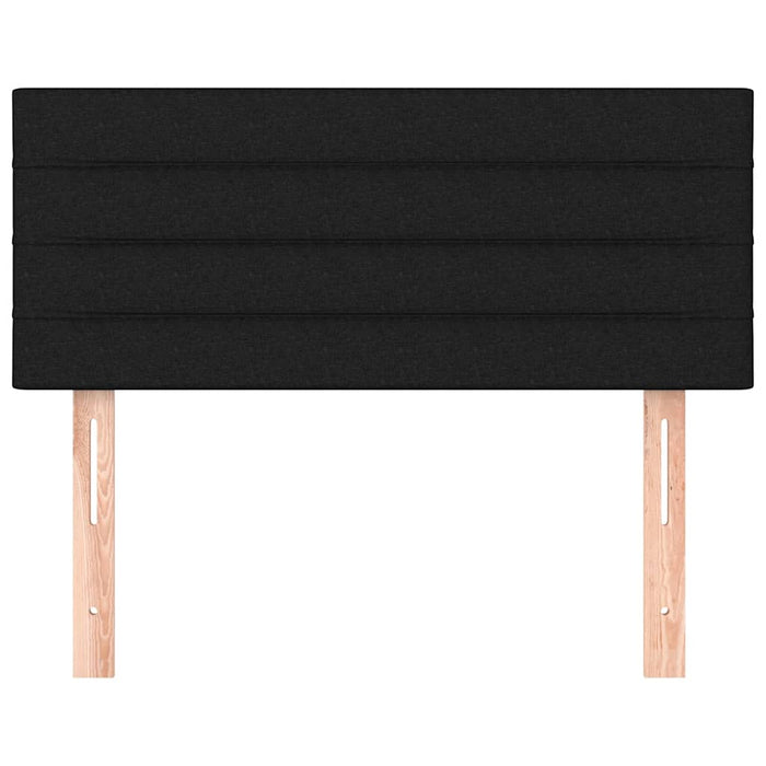 Tăblie de pat, negru, 90x5x78/88 cm, textil - WALTI WALTI