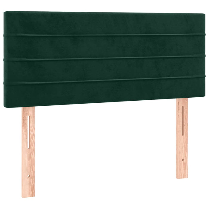Tăblie de pat, verde închis, 100x5x78/88 cm, catifea - WALTI WALTI