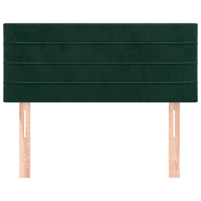 Tăblie de pat, verde închis, 100x5x78/88 cm, catifea - WALTI WALTI