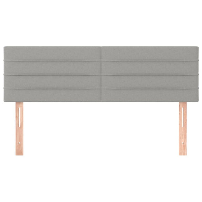 Tăblii de pat, 2 buc., gri deschis, 72x5x78/88 cm, textil - WALTI WALTI
