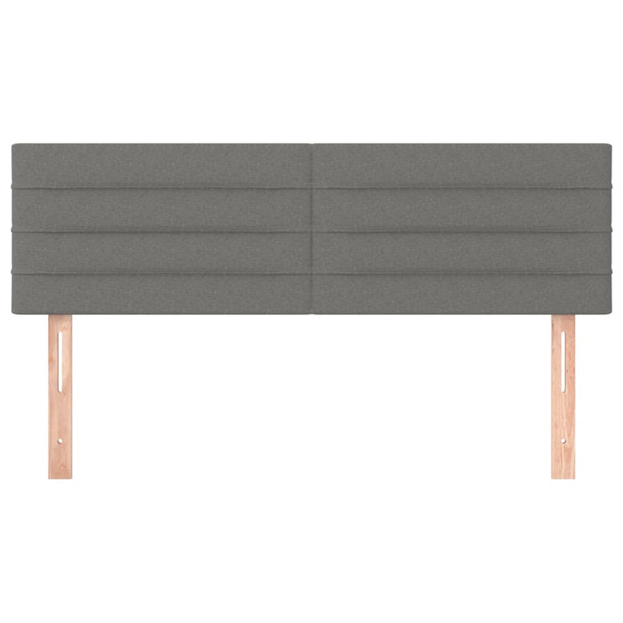 Tăblii de pat, gri închis, 144x5x78/88 cm, textil WALTI
