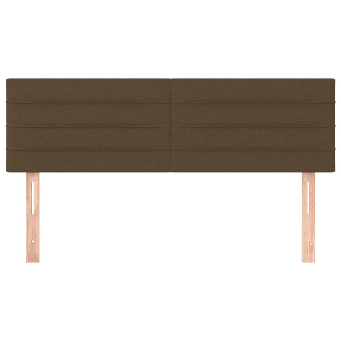 Tăblii de pat, maro închis, 144x5x78/88 cm, textil WALTI