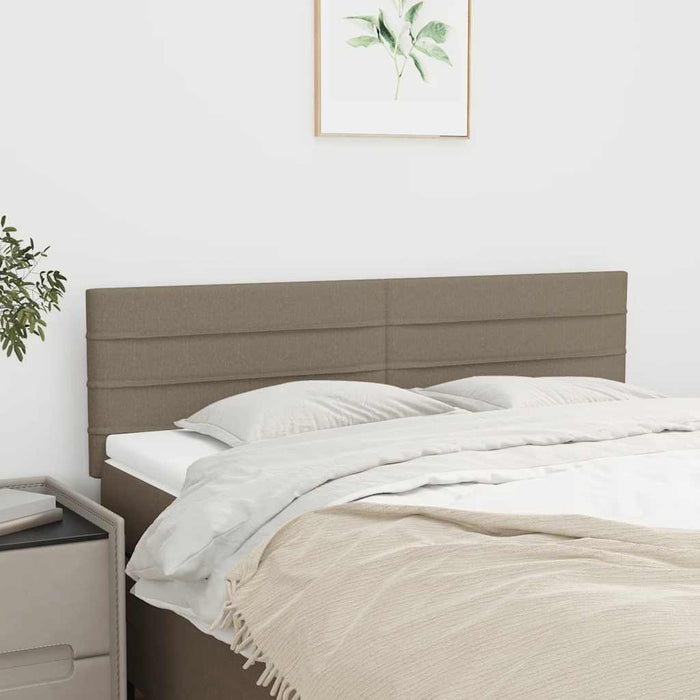 Tăblii de pat, gri taupe, 144x5x78/88 cm, textil - WALTI WALTI
