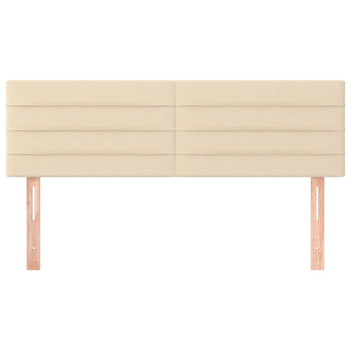 Tăblii de pat, crem, 144x5x78/88 cm, textil WALTI