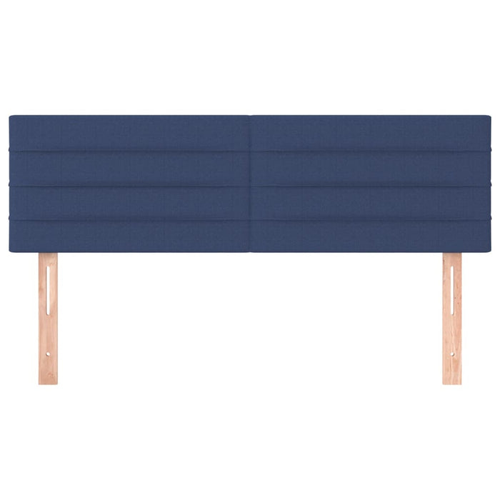 Tăblii de pat, albastru, 144x5x78/88 cm, textil WALTI