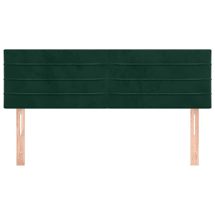 Tăblii de pat, verde închis, 144x5x78/88 cm, catifea - WALTI WALTI