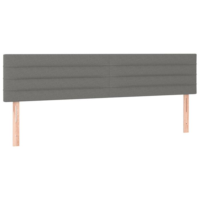 Tăblii de pat, gri închis, 160x5x78/88 cm, textil WALTI