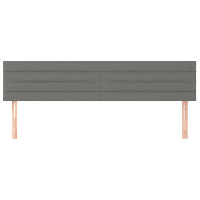 Tăblii de pat, gri închis, 160x5x78/88 cm, textil WALTI