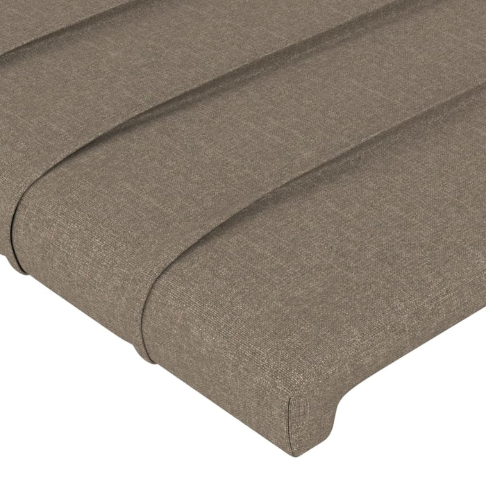 Tăblii de pat, 2 buc, gri taupe, 80x5x78/88 cm, textil - WALTI WALTI