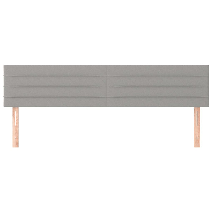 Tăblii de pat, gri deschis, 180x5x78/88 cm, textil WALTI
