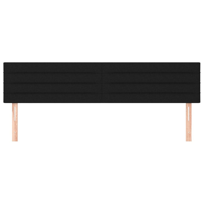 Tăblii de pat, negru, 180x5x78/88 cm, textil WALTI
