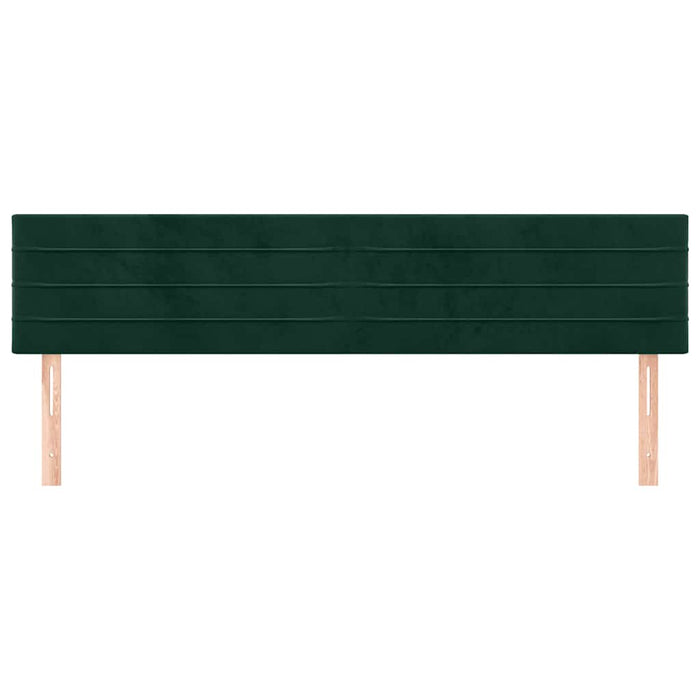 Tăblii de pat, verde închis, 180x5x78/88 cm, catifea WALTI