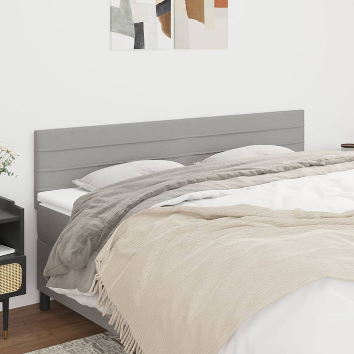 Tăblii de pat, gri deschis, 200x5x78/88 cm, textil WALTI