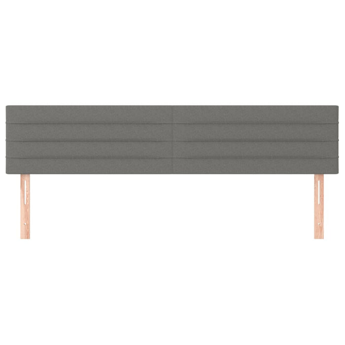 Tăblii de pat, gri închis, 200x5x78/88 cm, textil WALTI