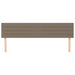 Tăblii de pat, gri taupe, 200x5x78/88 cm, textil - WALTI WALTI