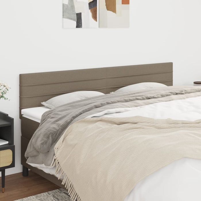 Tăblii de pat, gri taupe, 200x5x78/88 cm, textil - WALTI WALTI