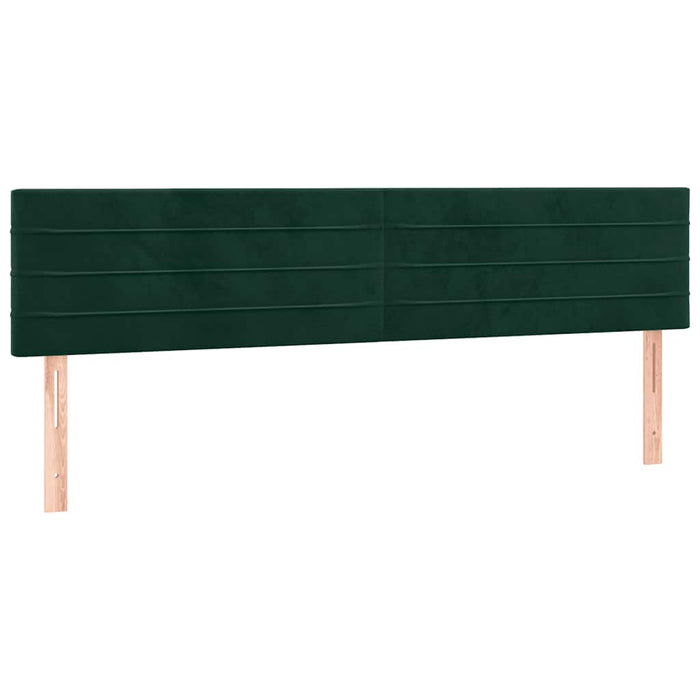 Tăblii de pat, verde închis, 200x5x78/88 cm, catifea - WALTI WALTI
