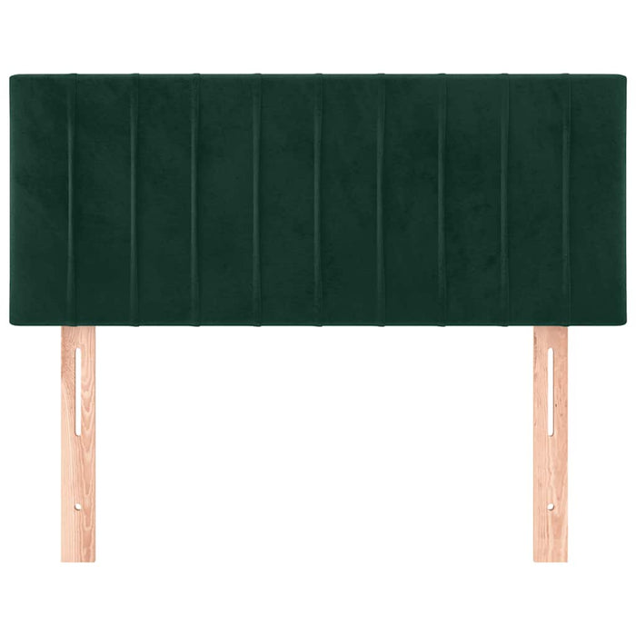Tăblie de pat, verde închis, 80x5x78/88 cm, catifea - WALTI WALTI