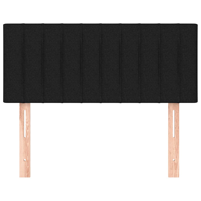 Tăblie de pat, negru, 90x5x78/88 cm, textil - WALTI WALTI