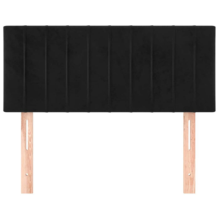 Tăblie de pat, negru, 90x5x78/88 cm, catifea - WALTI WALTI