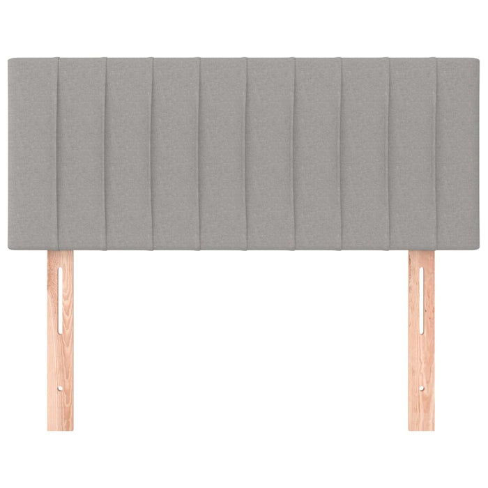 Tăblie de pat, gri deschis, 100x5x78/88 cm, textil WALTI