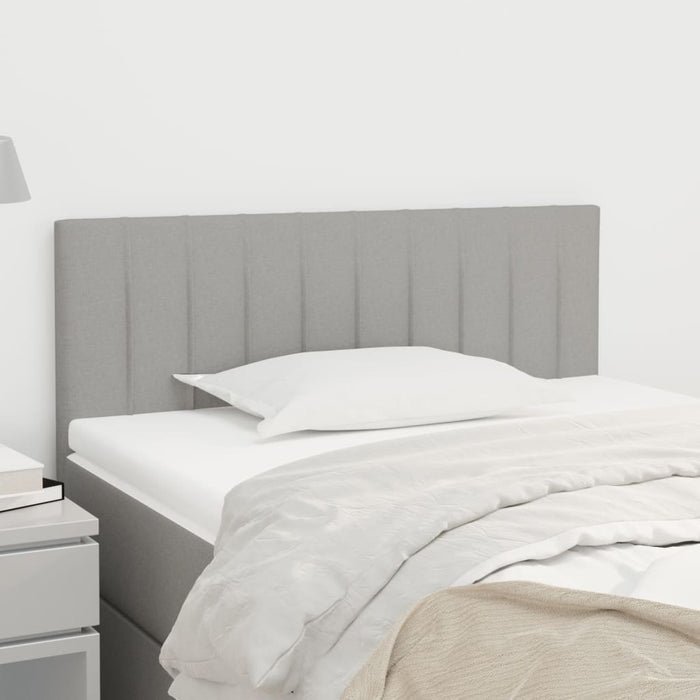 Tăblie de pat, gri deschis, 100x5x78/88 cm, textil WALTI