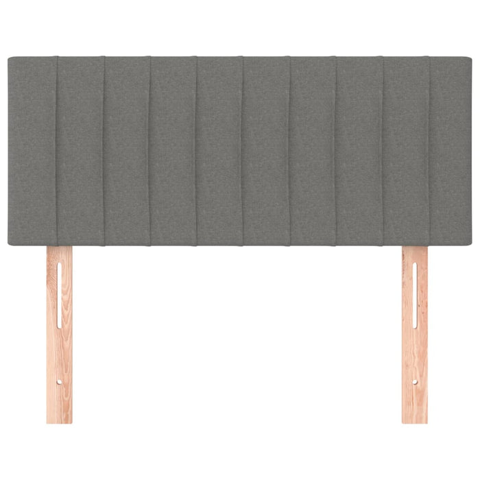 Tăblie de pat, gri închis, 100x5x78/88 cm, textil - WALTI WALTI