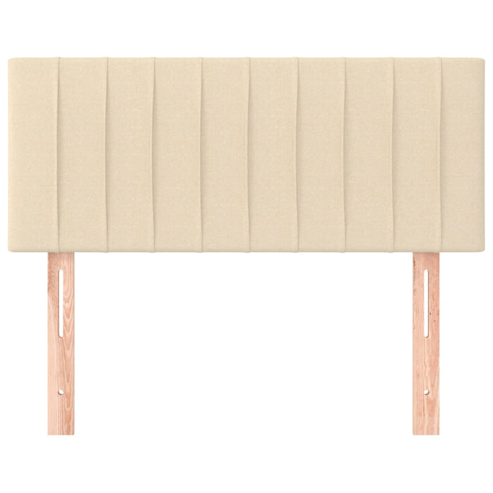 Tăblie de pat, crem, 100x5x78/88 cm, textil WALTI