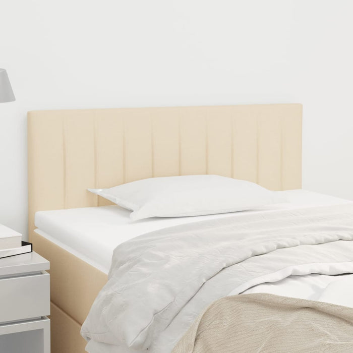 Tăblie de pat, crem, 100x5x78/88 cm, textil WALTI