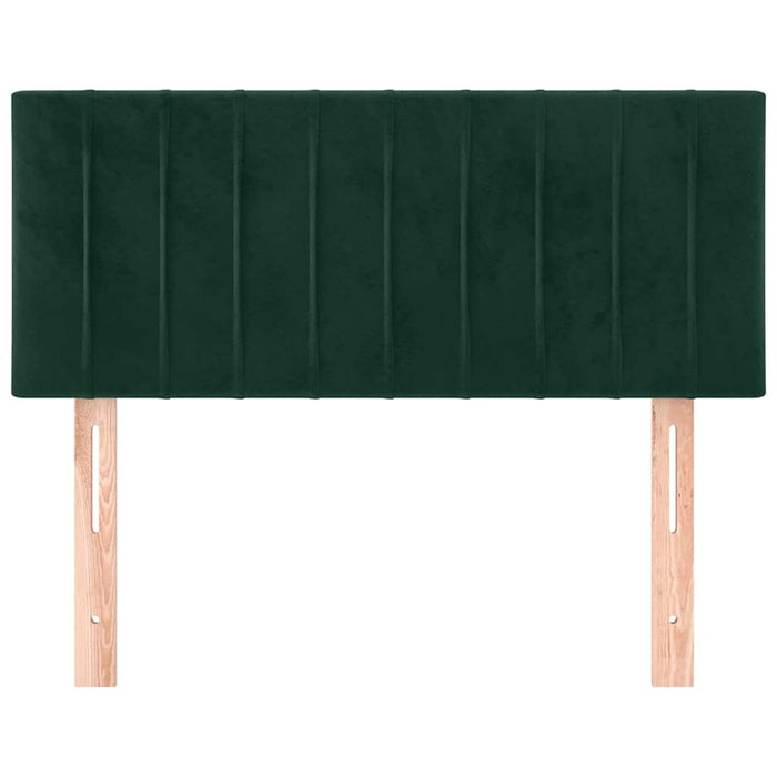 Tăblie de pat, verde închis, 100x5x78/88 cm, catifea - WALTI WALTI
