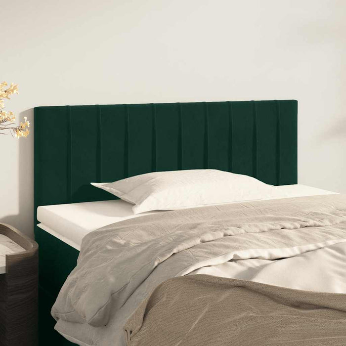 Tăblie de pat, verde închis, 100x5x78/88 cm, catifea - WALTI WALTI