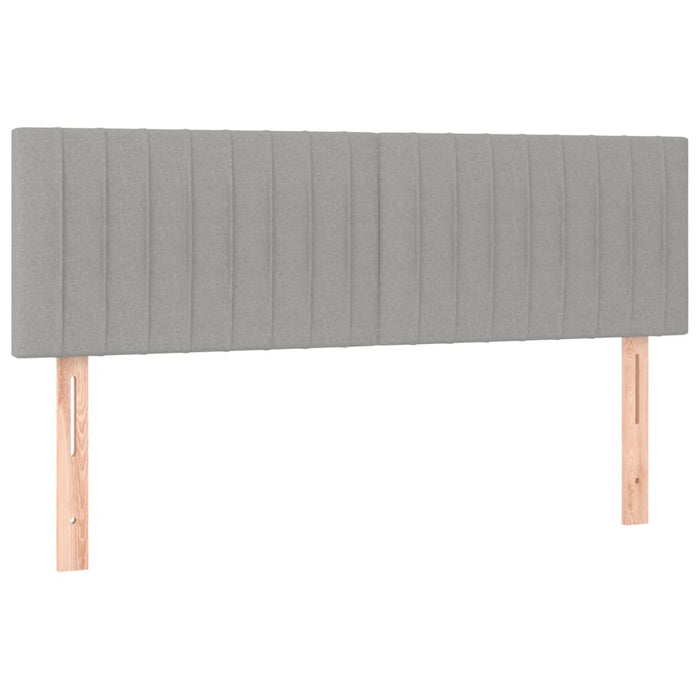 Tăblii de pat, gri deschis, 144x5x78/88 cm, textil WALTI