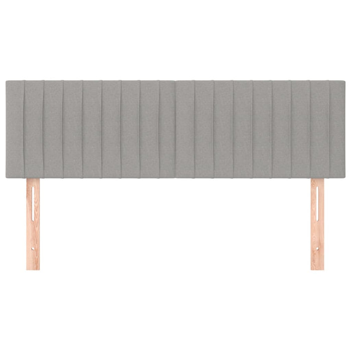 Tăblii de pat, gri deschis, 144x5x78/88 cm, textil WALTI