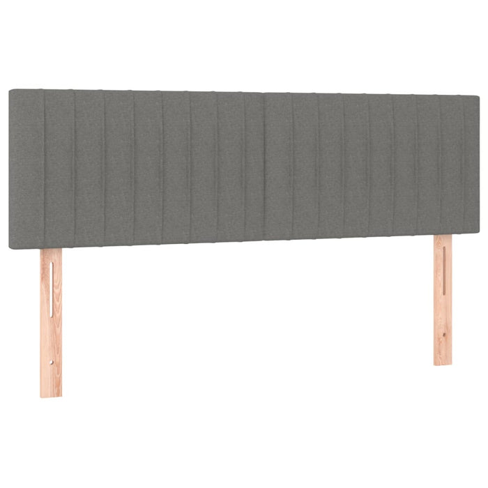 Tăblii de pat, gri închis, 144x5x78/88 cm, textil WALTI