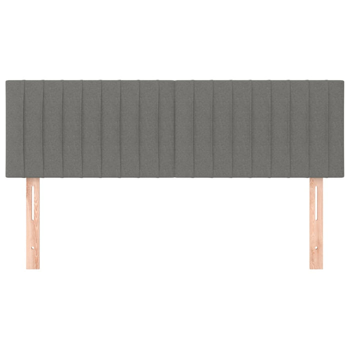 Tăblii de pat, gri închis, 144x5x78/88 cm, textil WALTI