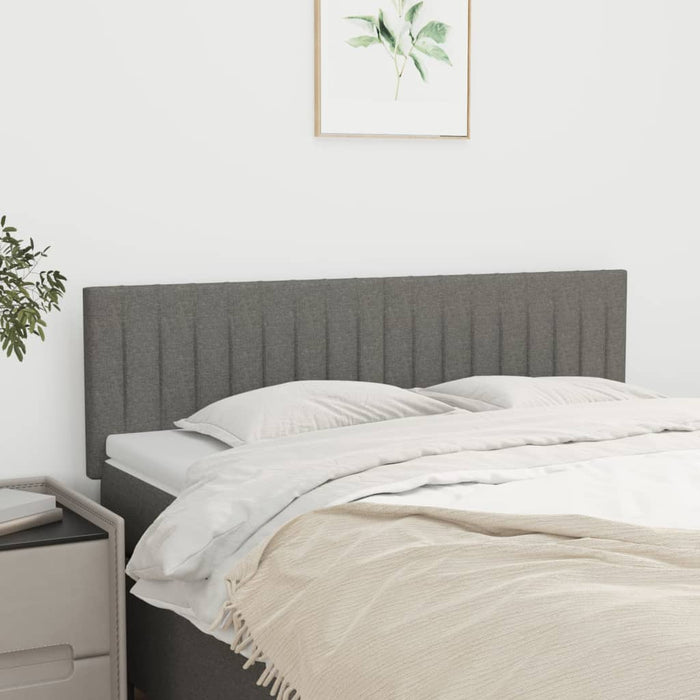 Tăblii de pat, gri închis, 144x5x78/88 cm, textil WALTI