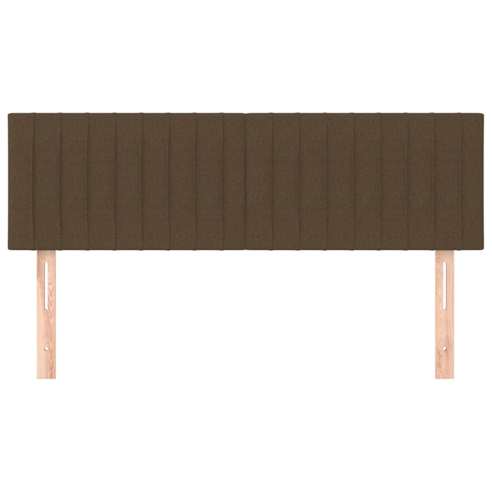 Tăblii de pat, maro închis, 144x5x78/88 cm, textil WALTI
