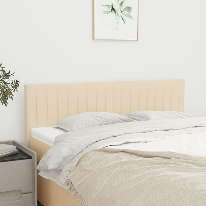 Tăblii de pat, crem, 144x5x78/88 cm, textil WALTI
