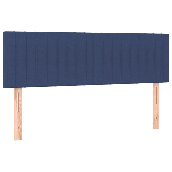 Tăblii de pat, albastru, 144x5x78/88 cm, textil WALTI