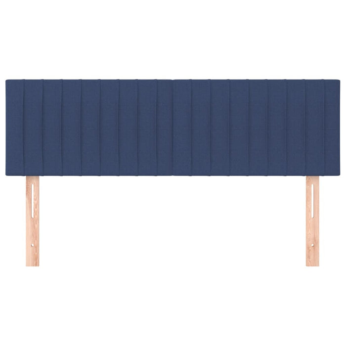 Tăblii de pat, albastru, 144x5x78/88 cm, textil WALTI