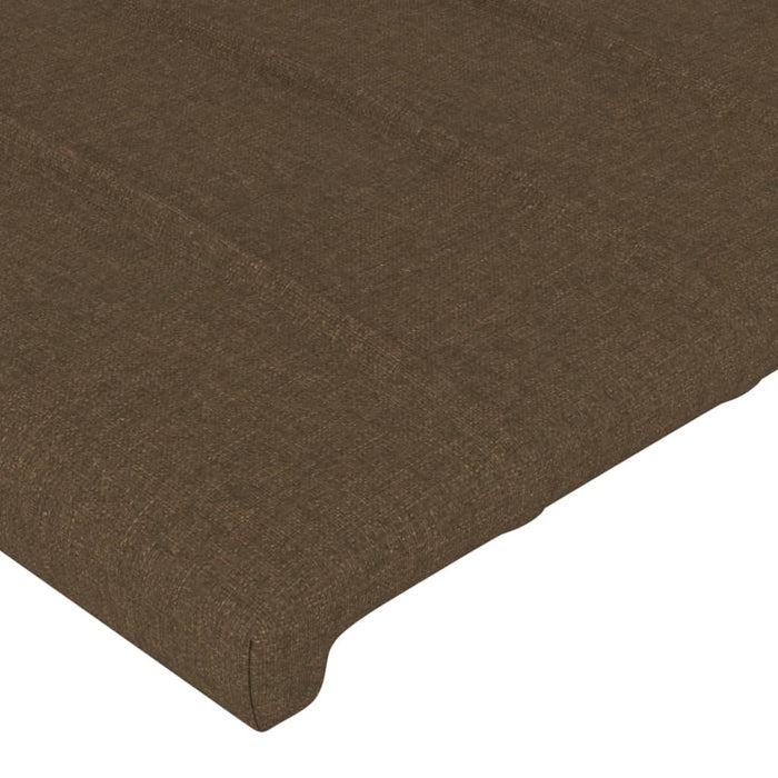 Tăblii de pat, 2 buc, maro închis, 80x5x78/88 cm, textil - WALTI WALTI