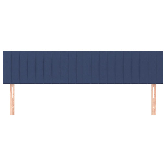 Tăblii de pat, albastru, 160x5x78/88 cm, textil WALTI