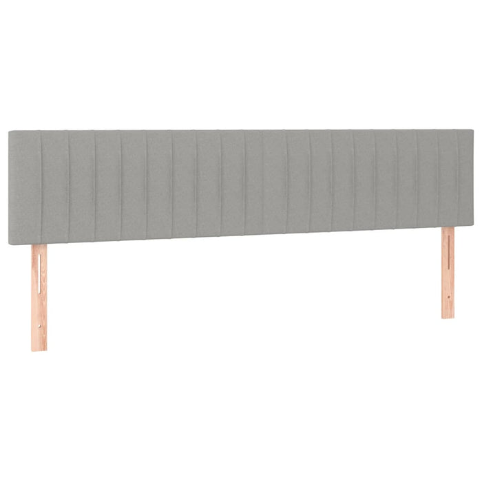 Tăblii de pat, gri deschis, 180x5x78/88 cm, textil WALTI
