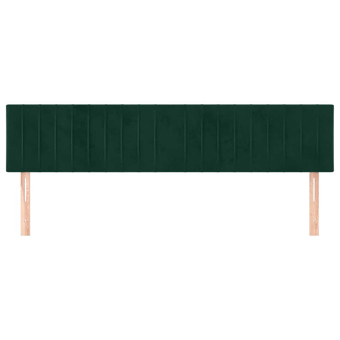 Tăblii de pat, verde închis, 180x5x78/88 cm, catifea WALTI