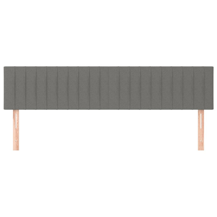Tăblii de pat, gri închis, 200x5x78/88 cm, textil WALTI
