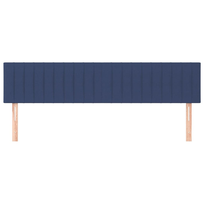 Tăblii de pat, albastru, 200x5x78/88 cm, textil WALTI