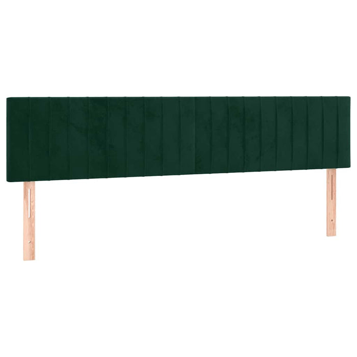 Tăblii de pat, verde închis, 200x5x78/88 cm, catifea - WALTI WALTI