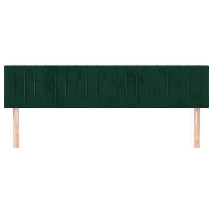 Tăblii de pat, verde închis, 200x5x78/88 cm, catifea - WALTI WALTI